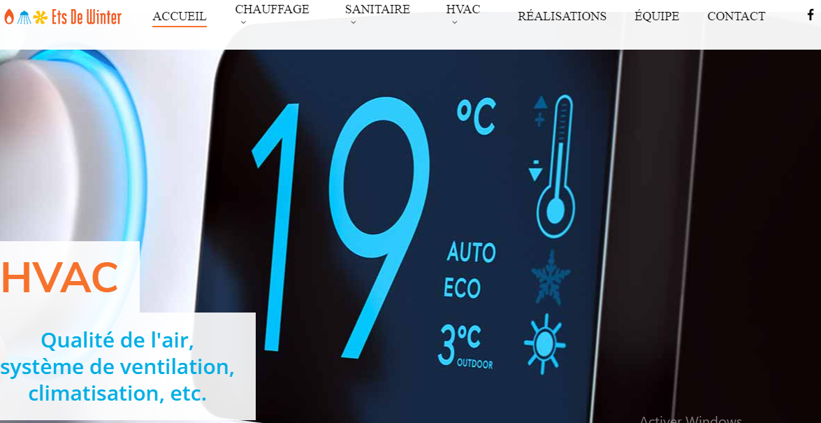 Ets De Winter et son service de chauffagiste à Soignies