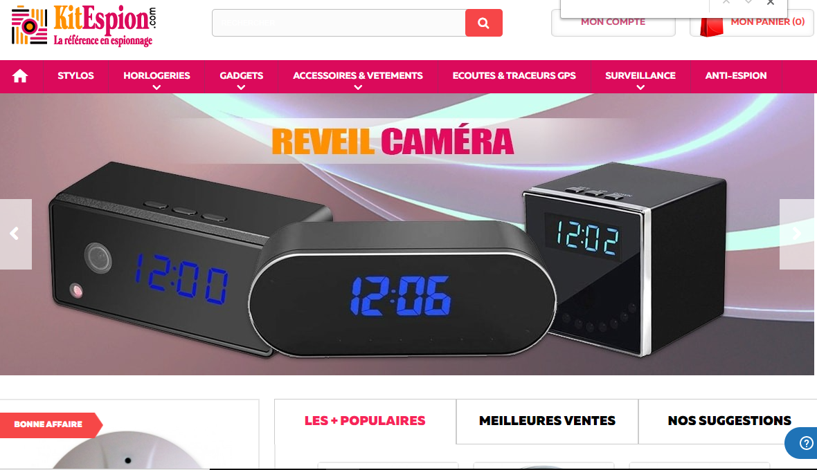 La boutique de référence pour avoir du matériel d’espionnage !