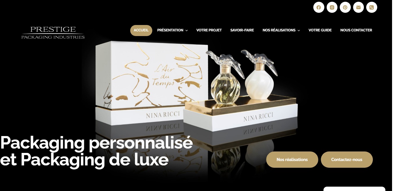 Prestige Packaging Industries, entreprise de packaging de luxe